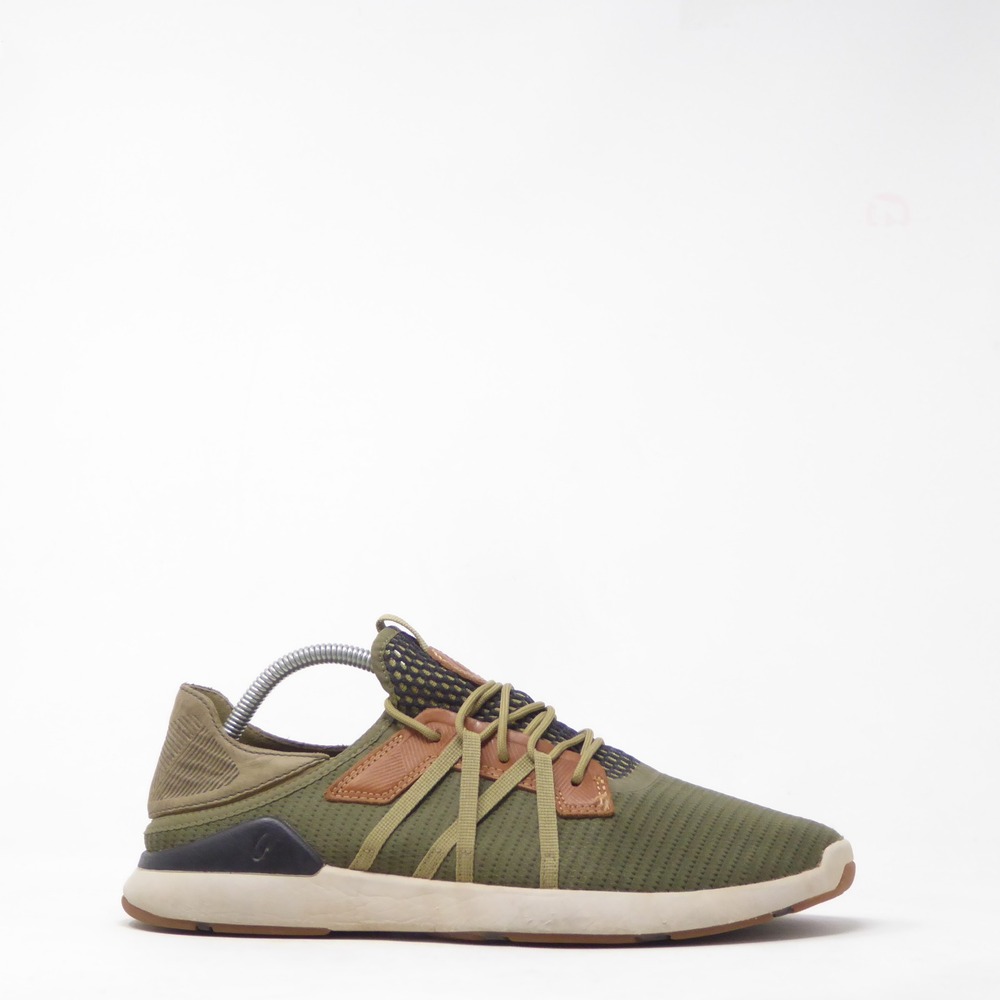 Olukai Mens Mio Li Green Mesh Casual Sneakers Shoes 10.5